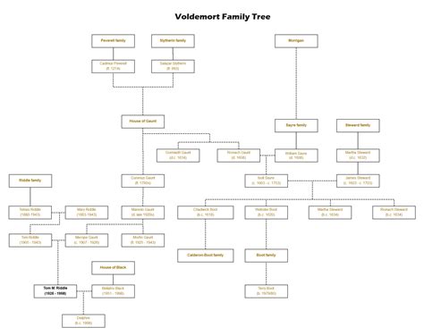 lord voldemort's family tree